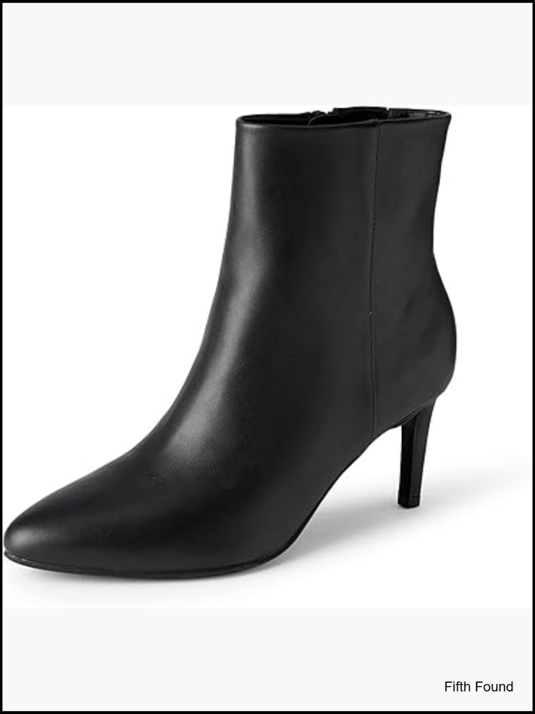Women's Stiletto Heel Dress Ankle Boots With Side Zip